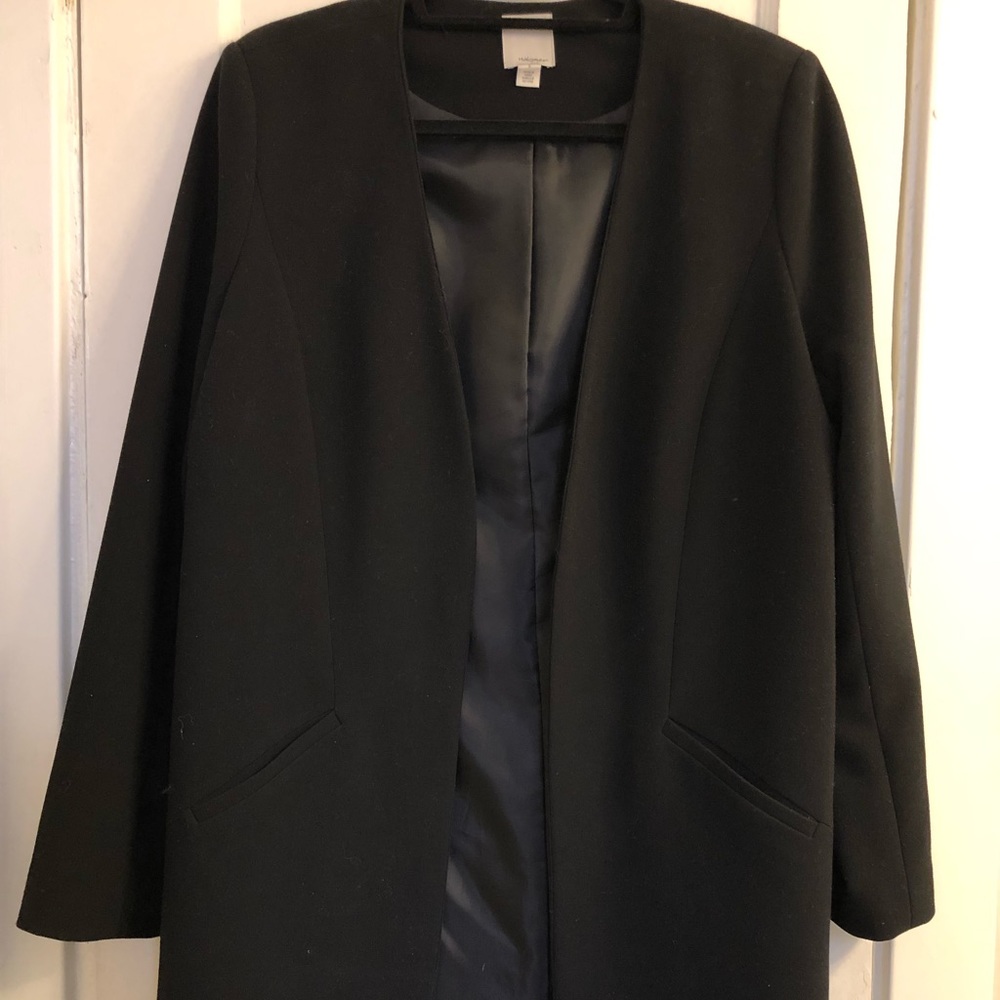 Halogen Open Front Long Blazer / Topcoat